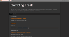 Desktop Screenshot of gambling-freak.blogspot.com