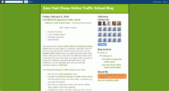 Desktop Screenshot of easy-fast-cheap-online-traffic-school.blogspot.com