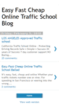 Mobile Screenshot of easy-fast-cheap-online-traffic-school.blogspot.com