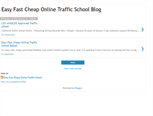 Tablet Screenshot of easy-fast-cheap-online-traffic-school.blogspot.com