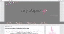 Desktop Screenshot of mypaperlily.blogspot.com