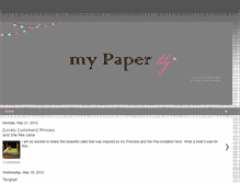 Tablet Screenshot of mypaperlily.blogspot.com