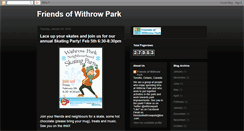 Desktop Screenshot of friendsofwithrowpark.blogspot.com