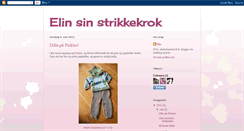 Desktop Screenshot of elinsinstrikkekrok.blogspot.com