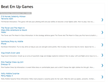 Tablet Screenshot of beatemupgames.blogspot.com