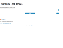 Tablet Screenshot of memories-that-remain.blogspot.com