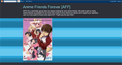 Desktop Screenshot of animefriendsforeveraff.blogspot.com