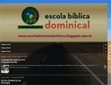 Tablet Screenshot of escoladominicalemfoco.blogspot.com