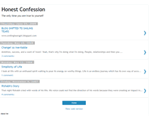 Tablet Screenshot of honestconfession.blogspot.com