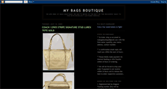 Desktop Screenshot of mybagsboutique.blogspot.com