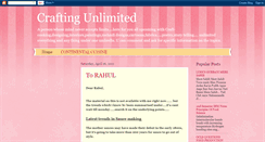 Desktop Screenshot of craftingunlimited.blogspot.com