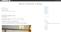 Desktop Screenshot of kevinkaliher.blogspot.com