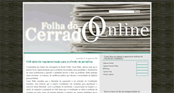 Desktop Screenshot of folhadocerradoonline.blogspot.com