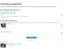Tablet Screenshot of inventorespopulares.blogspot.com