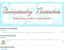 Tablet Screenshot of amber-unnecessarynecessities.blogspot.com