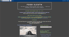 Desktop Screenshot of food-sleuth.blogspot.com