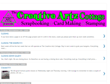 Tablet Screenshot of creativeartzcottage.blogspot.com