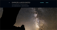 Desktop Screenshot of empiezoluegoexisto.blogspot.com