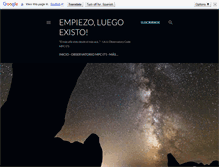 Tablet Screenshot of empiezoluegoexisto.blogspot.com