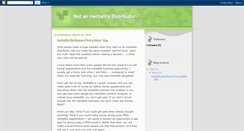 Desktop Screenshot of not-an-herbalifedistributor.blogspot.com