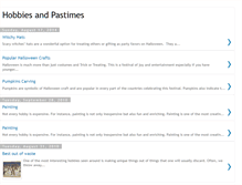 Tablet Screenshot of hobbies-pastimes.blogspot.com