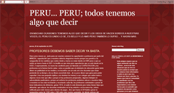 Desktop Screenshot of perudigamoslohabersinosescuchan.blogspot.com