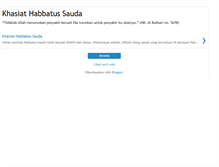 Tablet Screenshot of khasiat-habbatus-sauda.blogspot.com