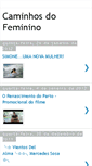 Mobile Screenshot of caminhosdofeminino.blogspot.com