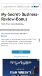 Mobile Screenshot of my-secret-business-review-bonus.blogspot.com