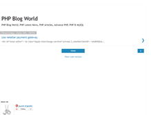Tablet Screenshot of phpblogworld.blogspot.com