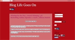 Desktop Screenshot of lifegoeson-allisongdaniels.blogspot.com