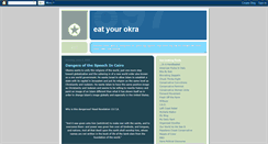 Desktop Screenshot of eatyourokra.blogspot.com