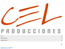 Tablet Screenshot of celproducciones.blogspot.com