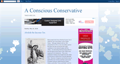 Desktop Screenshot of conservativeconscious.blogspot.com