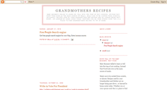 Desktop Screenshot of grandmothersrecipes.blogspot.com