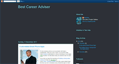 Desktop Screenshot of bestcareeradviser.blogspot.com