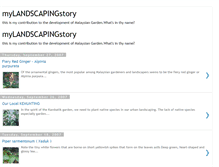 Tablet Screenshot of mylandscapingstory.blogspot.com