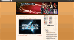 Desktop Screenshot of gamewallpaper2k.blogspot.com