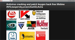 Desktop Screenshot of antiviruscracking.blogspot.com