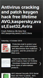 Mobile Screenshot of antiviruscracking.blogspot.com