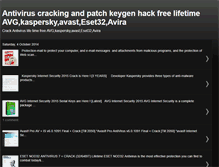 Tablet Screenshot of antiviruscracking.blogspot.com