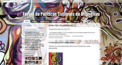 Desktop Screenshot of forumdeculturadeblumenau.blogspot.com