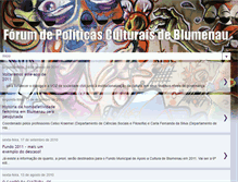 Tablet Screenshot of forumdeculturadeblumenau.blogspot.com