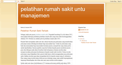 Desktop Screenshot of pelatihanrumahsakitmanajemen.blogspot.com