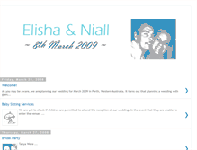 Tablet Screenshot of elishaandniall.blogspot.com