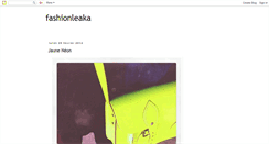 Desktop Screenshot of fashionleaka.blogspot.com