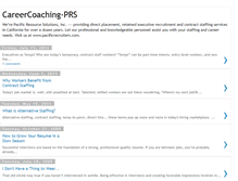 Tablet Screenshot of careercoaching-prs.blogspot.com