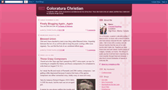 Desktop Screenshot of coloraturachristian.blogspot.com