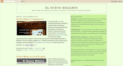 Desktop Screenshot of elnuevomiliario.blogspot.com