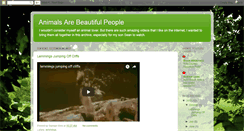 Desktop Screenshot of animalsarebeautifulpeople.blogspot.com